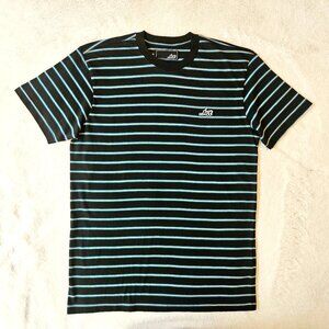 Lost Enterprises Vintage Men's Striped Ringer T-Shirt Surfing Skateboarding Sz M